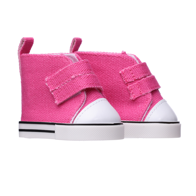 Pink canvas shoes