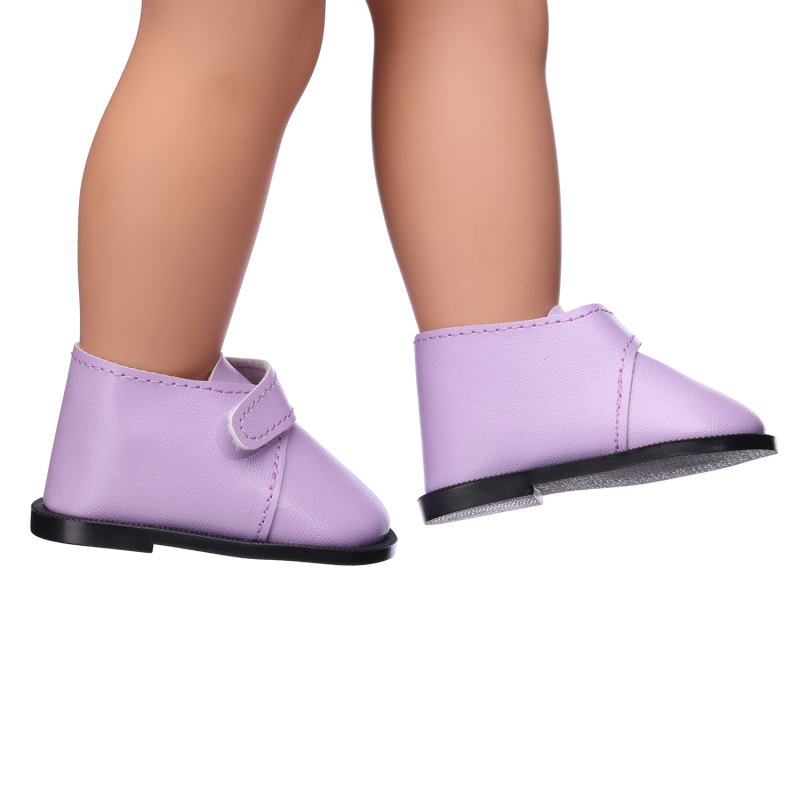 Purple PU boots