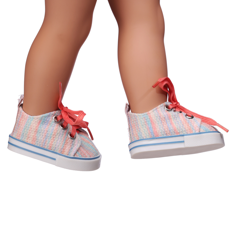 Colorful cloth red shoelaces