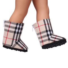 Plaid boots