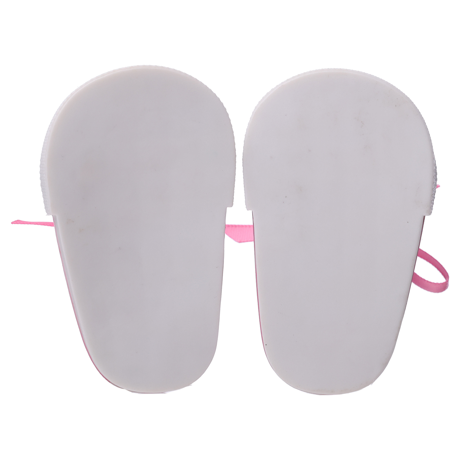 White shoes with red hearts