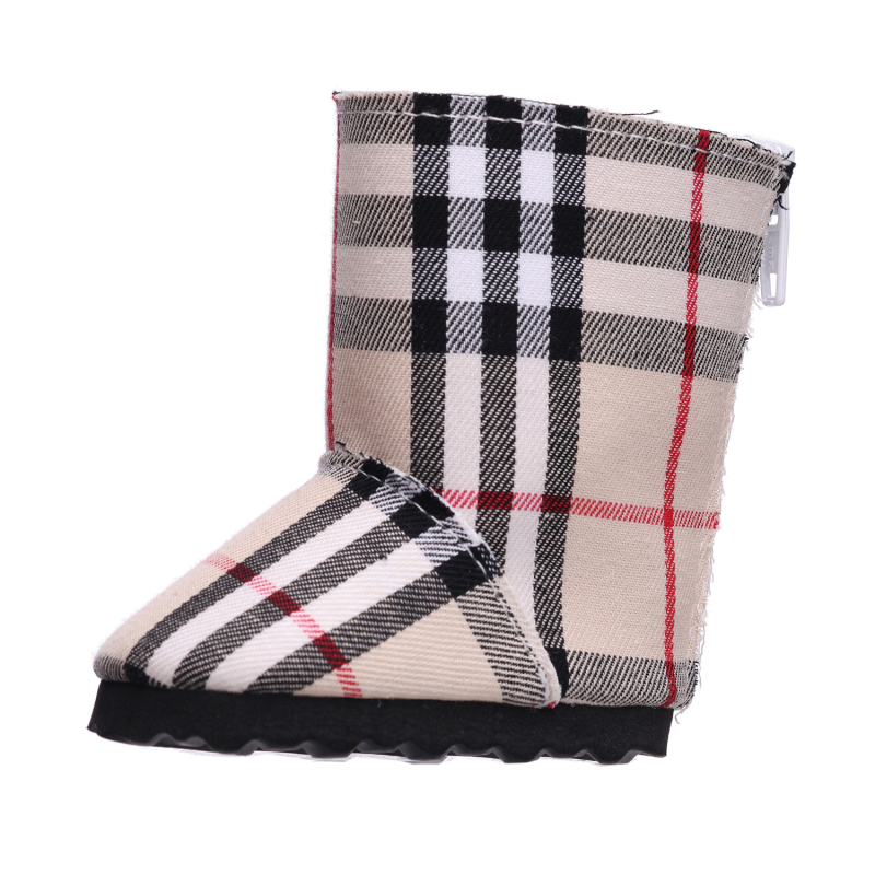Plaid boots