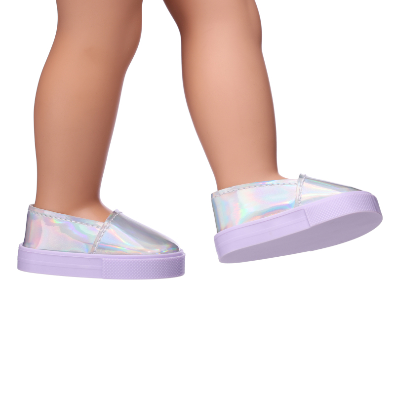 Purple colorful shoes