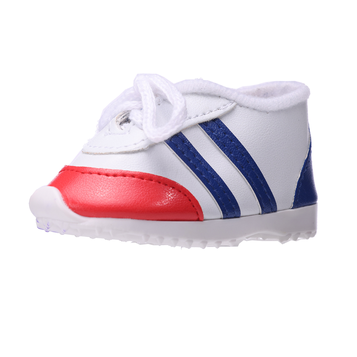Red and blue sneakers