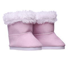 Pink snow boots