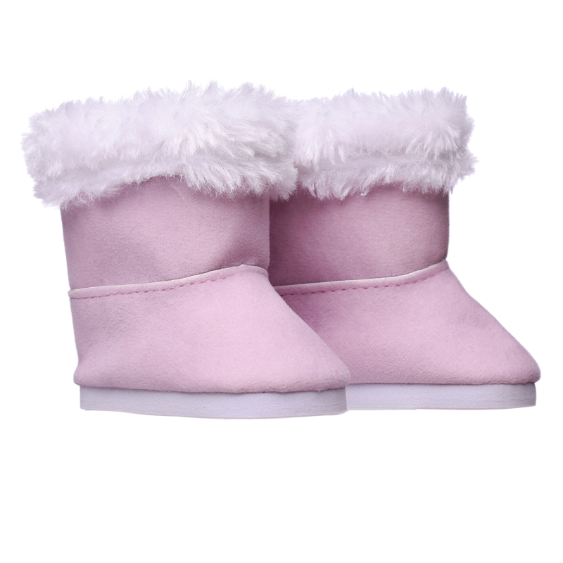 Pink snow boots