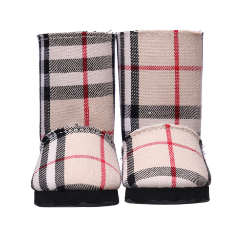 Plaid boots