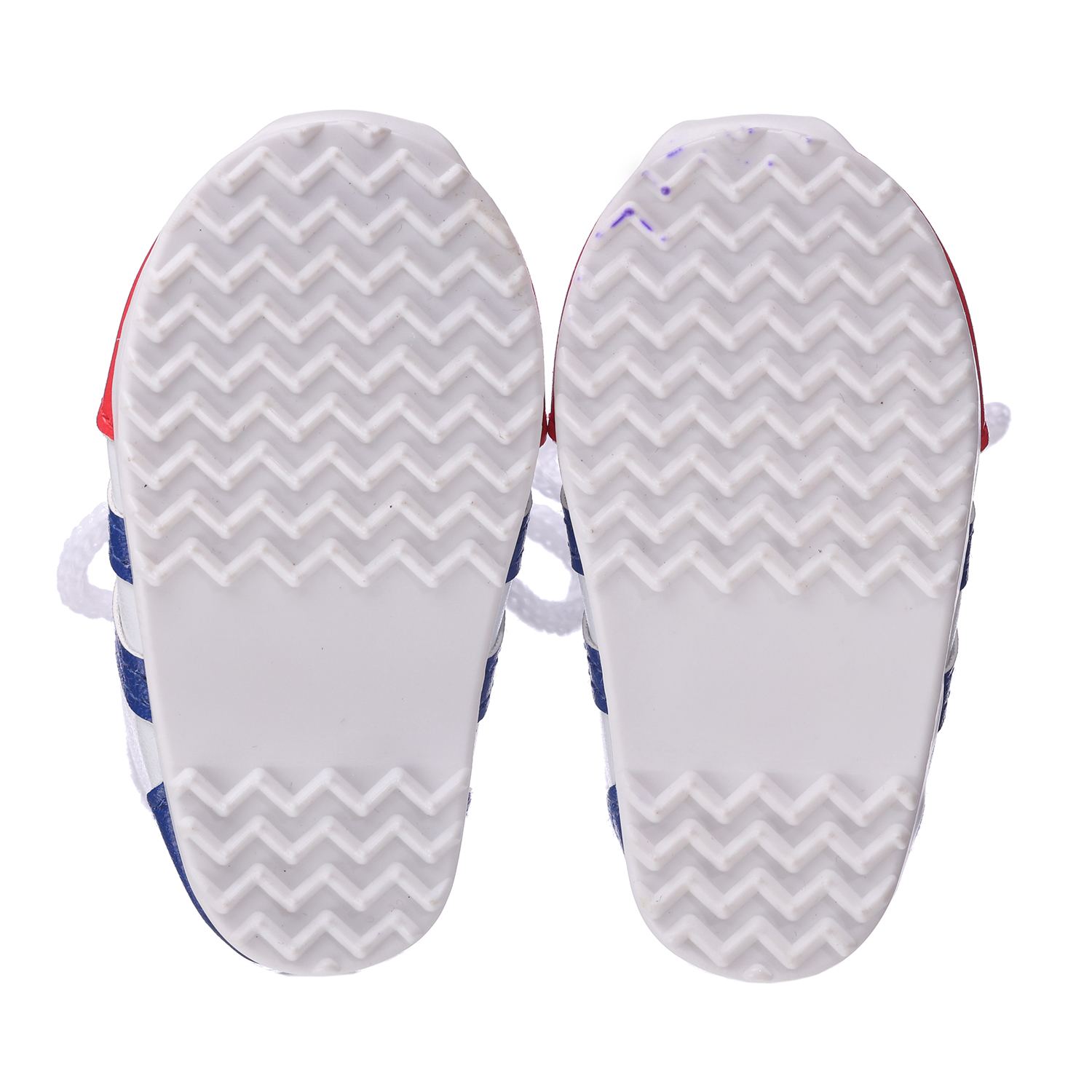 Red and blue sneakers