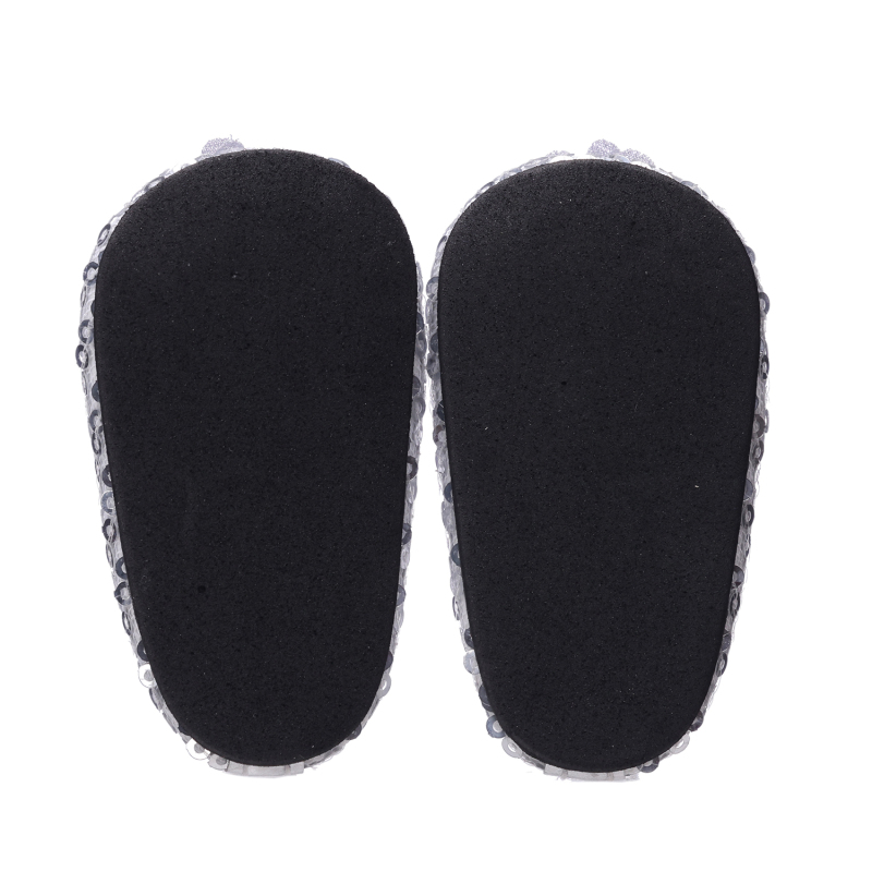 Silver glitter shoes