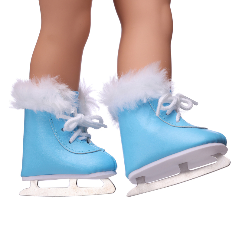 Blue skate shoes