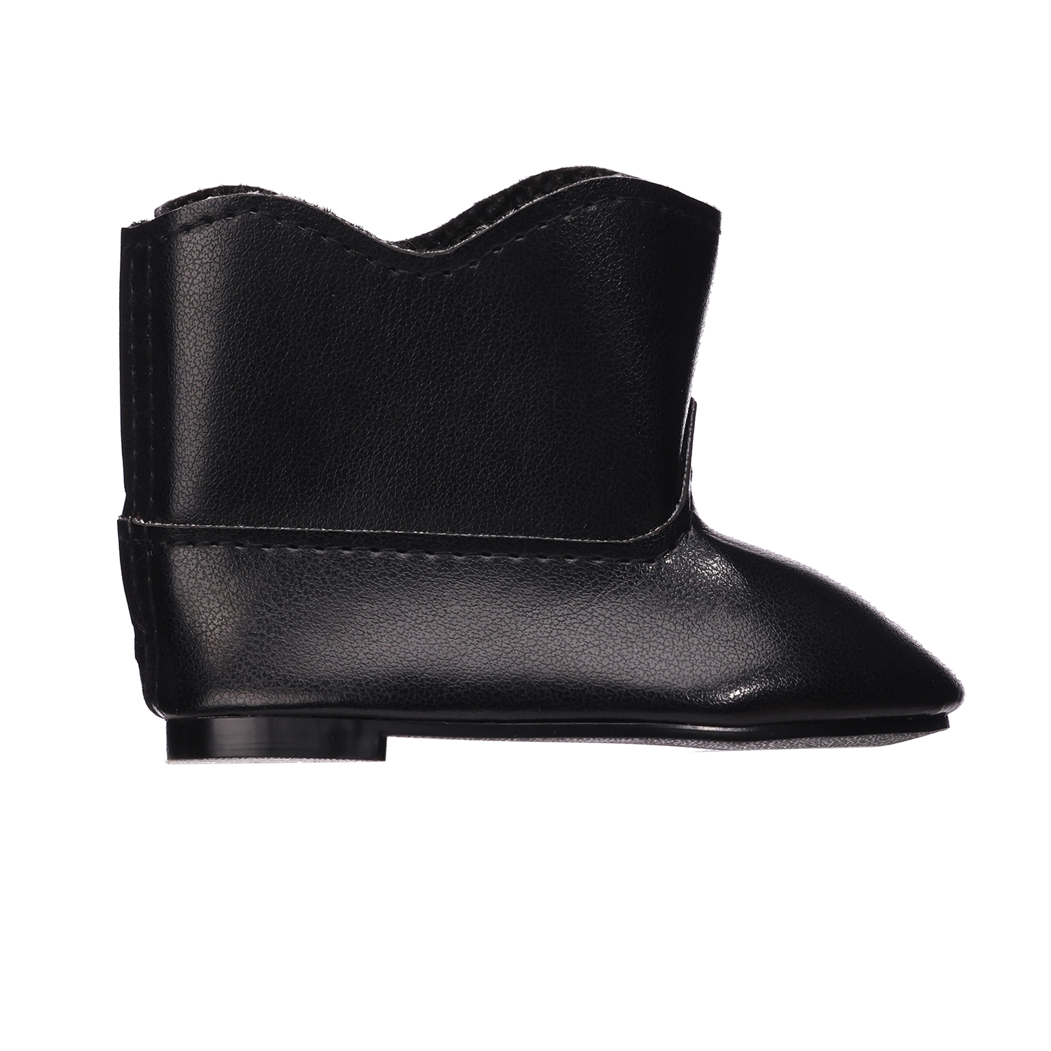 Black PU pointed boots