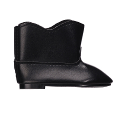 Black PU pointed boots