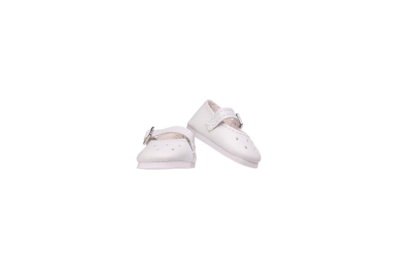 white PU doll dress up shoes
