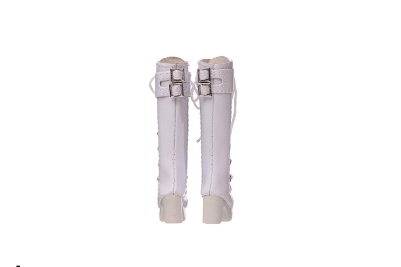 White PU boots