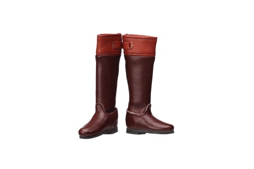 Brown PU boots