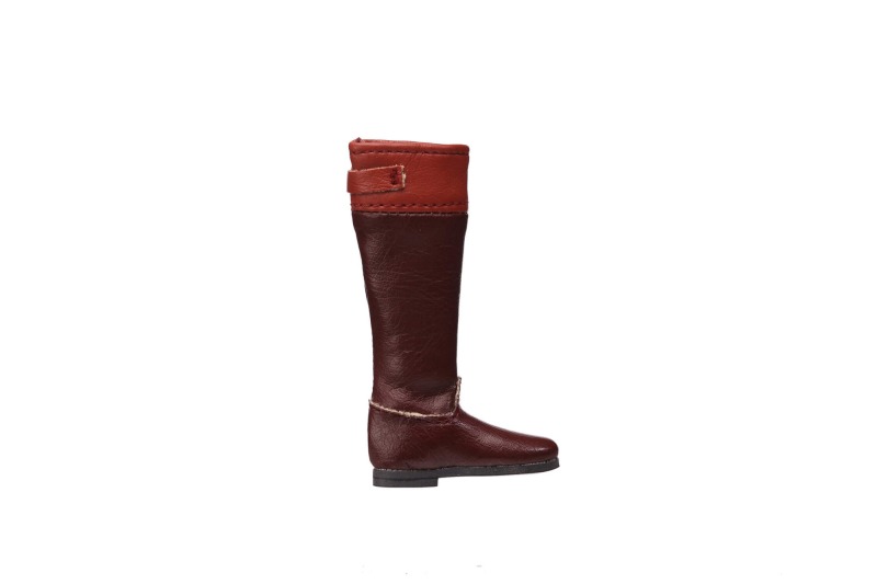 Brown PU boots