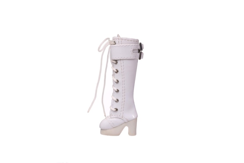 White PU boots