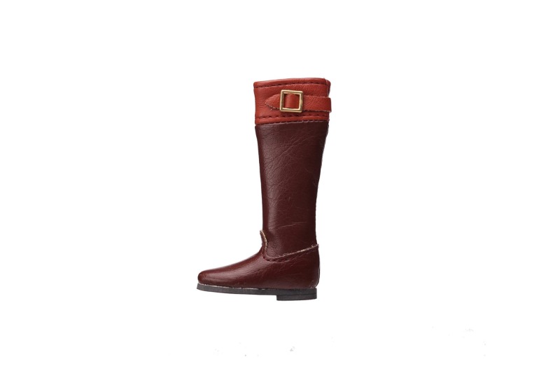 Brown PU boots