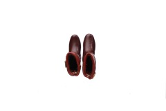 Brown PU boots