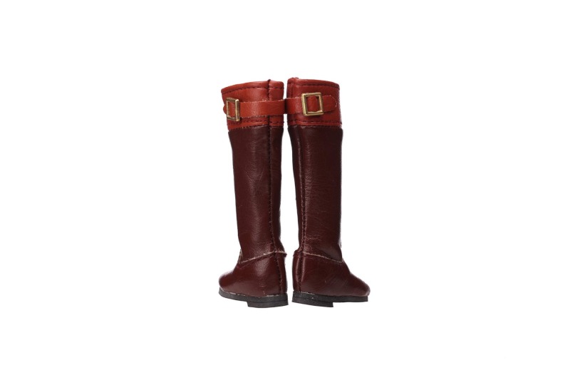 Brown PU boots