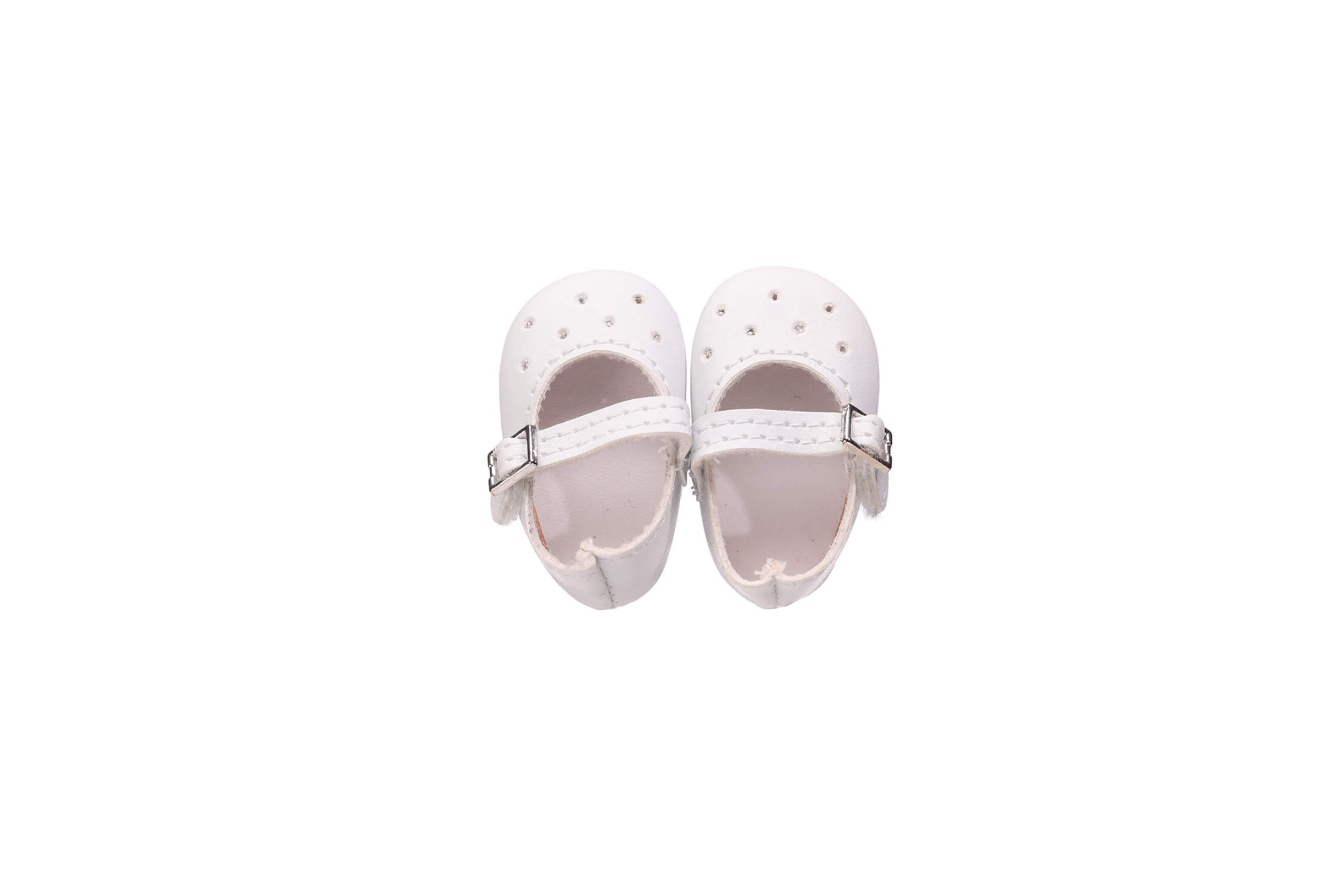 white PU doll dress up shoes
