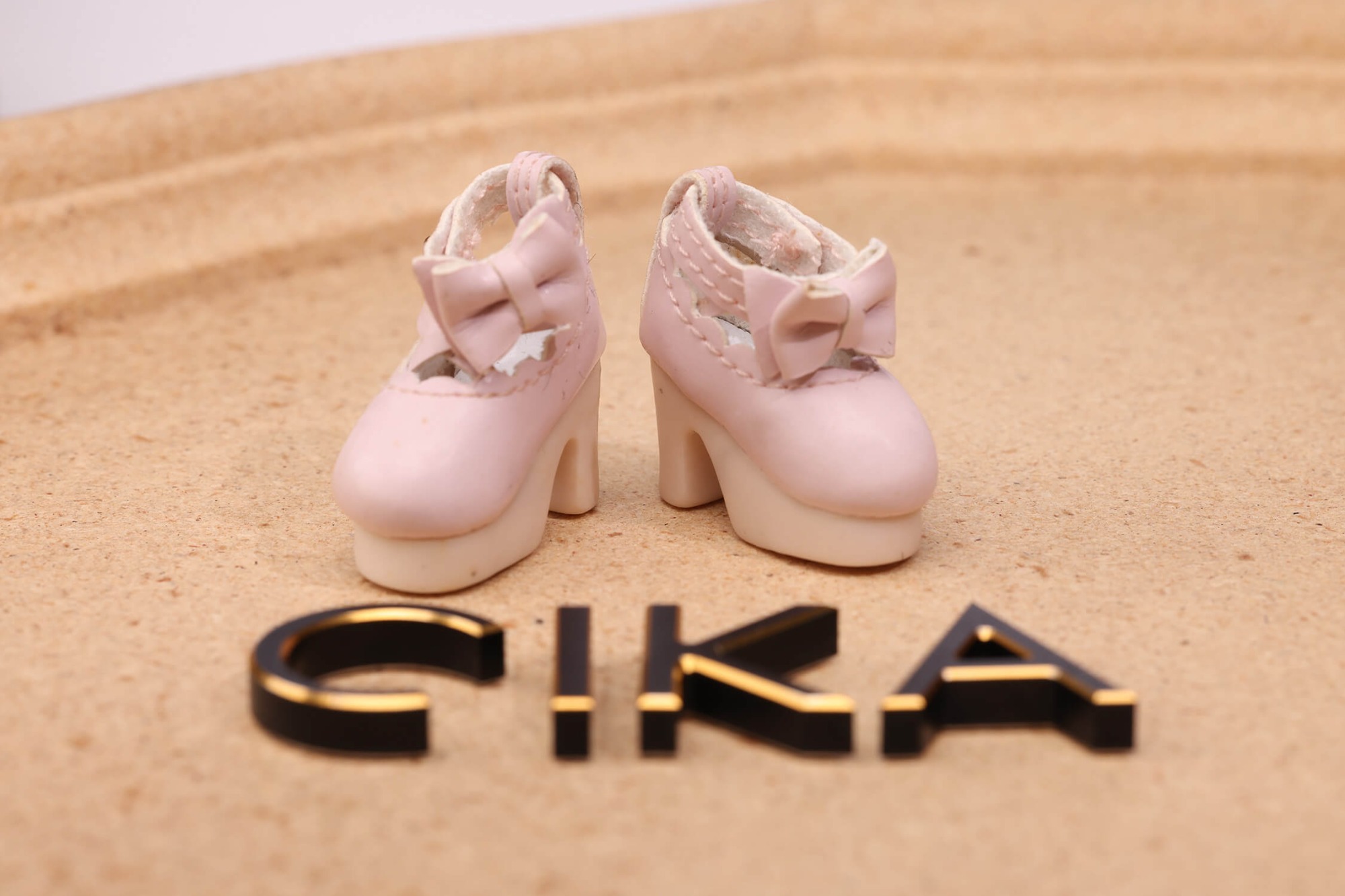 Pink high heels
