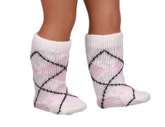 pink doll socks for 18inch doll