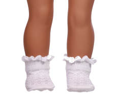 white doll socks for 18inch doll