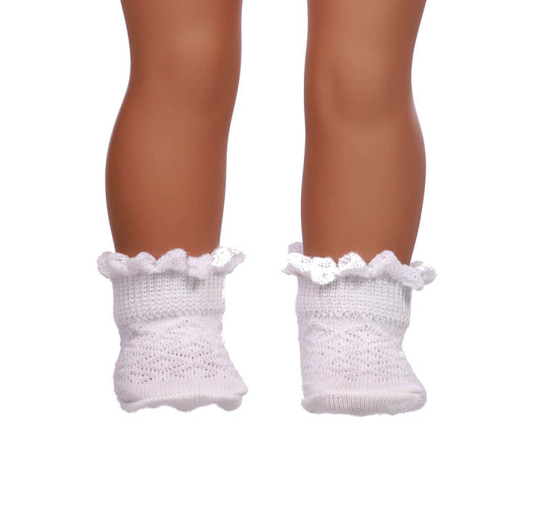 white doll socks for 18inch doll