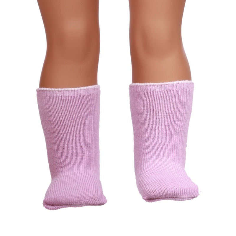 purple doll socks for 18inch doll