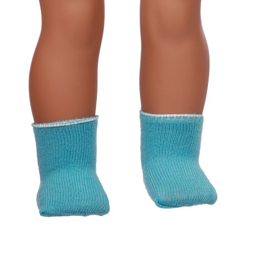 green doll socks for 18inch doll