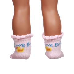 Pink doll socks for 18inch doll