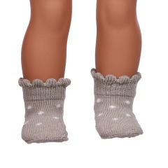 brown doll socks for 18inch doll