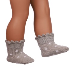 brown doll socks for 18inch doll