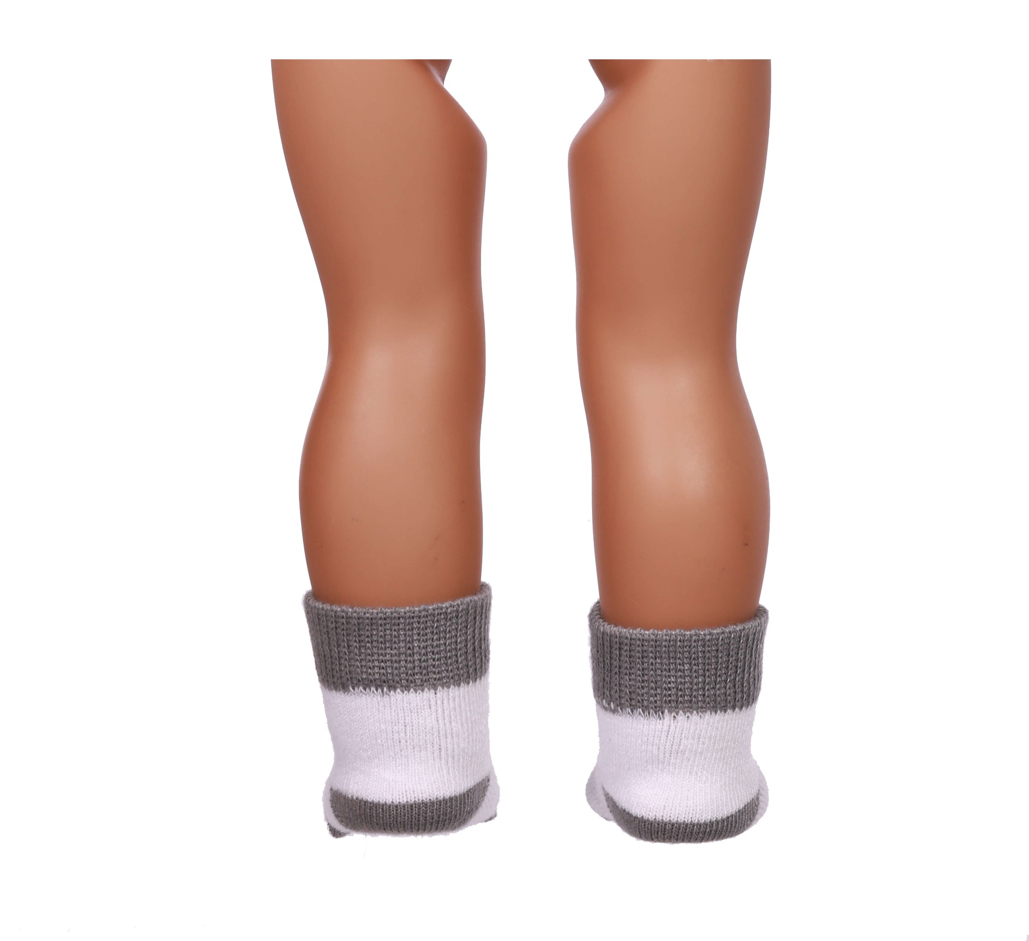 gray doll socks for 18inch doll