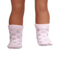 pink doll socks for 18inch doll
