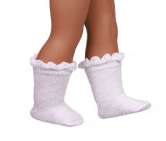 white doll socks for 18inch doll