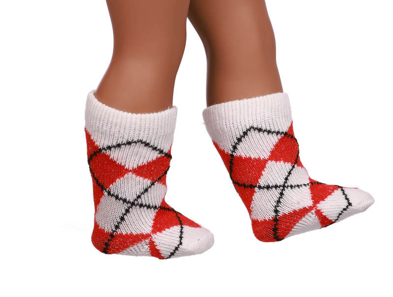 red doll socks for 18inch doll