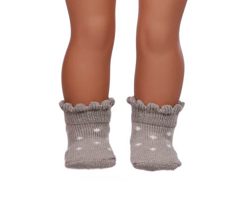 gray doll socks for 18inch doll