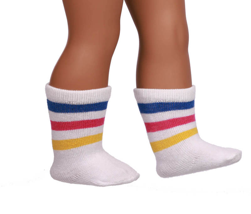 white doll socks for 18inch doll