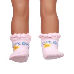 Pink doll socks for 18inch doll