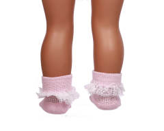pink doll socks for 18inch doll