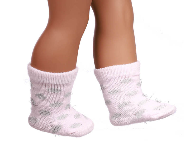 pink doll socks for 18inch doll