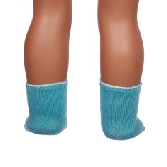 green doll socks for 18inch doll