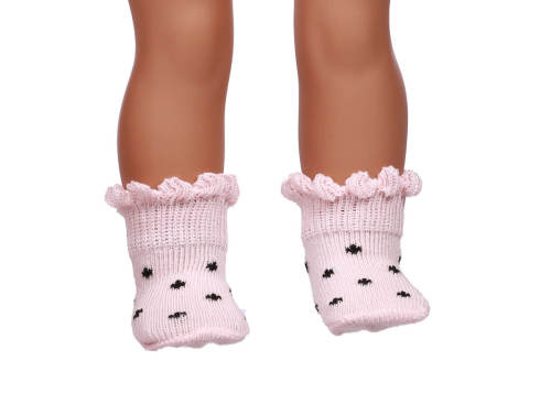 pink doll socks for 18inch doll