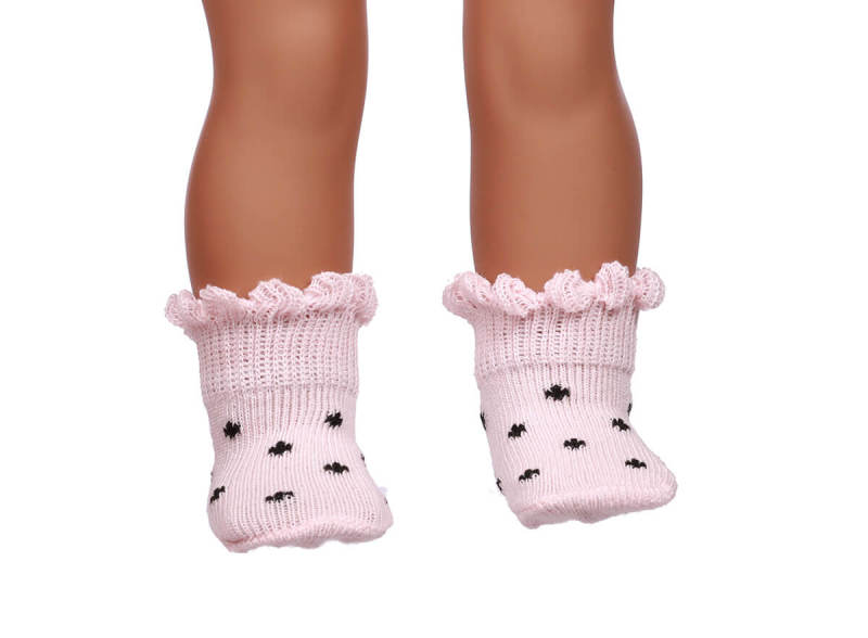 pink doll socks for 18inch doll