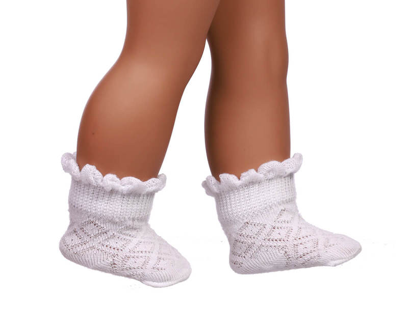 white doll socks for 18inch doll