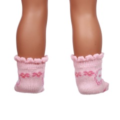 Pink doll socks for 18inch doll