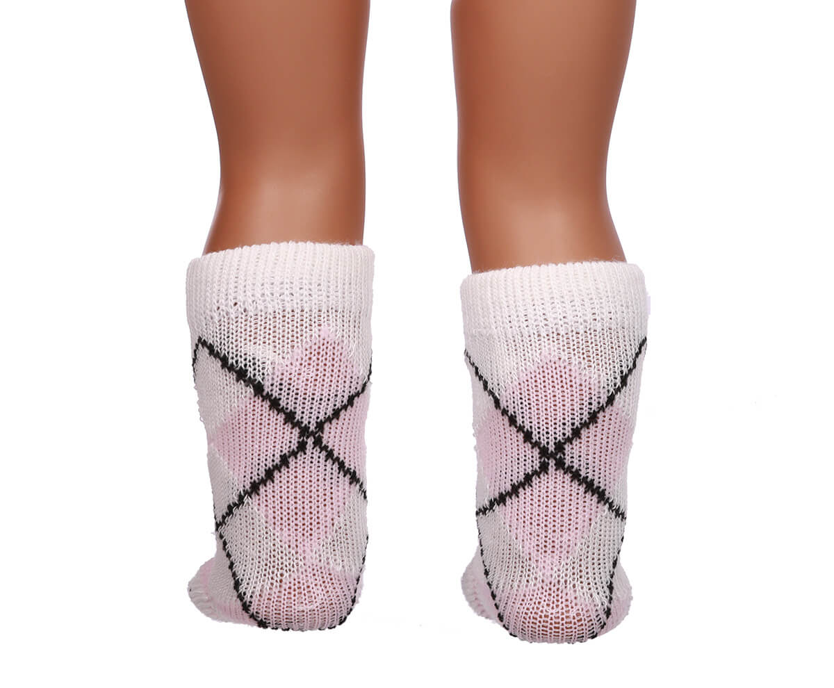 pink doll socks for 18inch doll