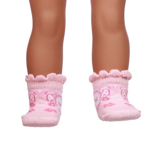 Pink doll socks for 18inch doll